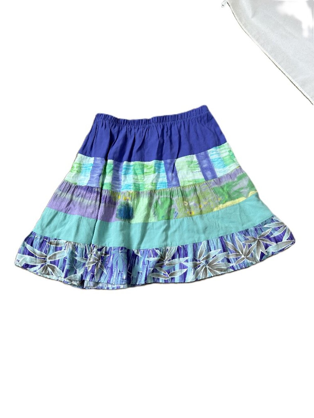 Jams World Vintage Tiered Skirt Blue Purple M